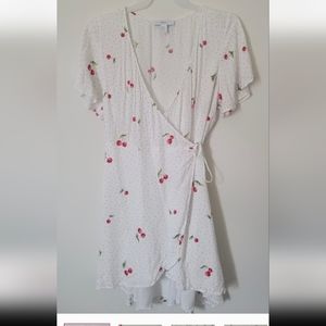 F21 Plus Cherry Wrap Dress